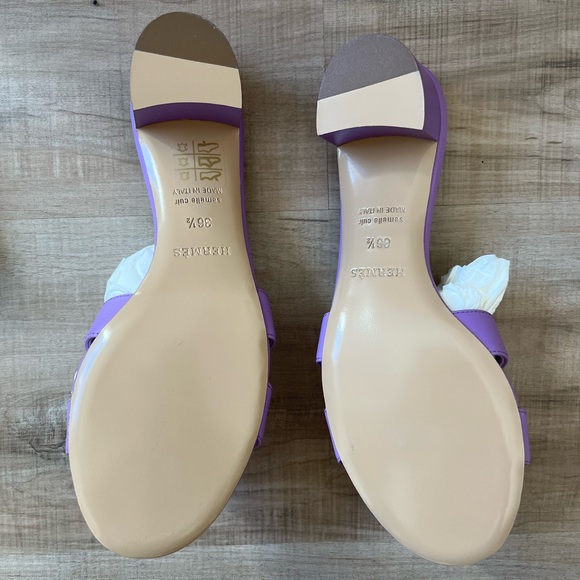 NWT Hermes Oasis Sandal violet - Picture 4 of 14